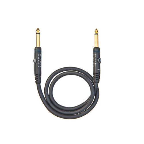 D'addario Planet Waves Gold Plated Custom Series Patch Cable, 1 Foot - Poppa's Music