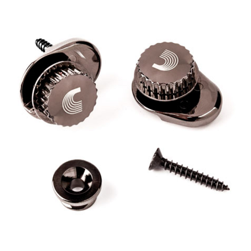 D'addario Black Universal Strap Lock System - Poppa's Music