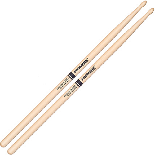 Promark Rebound 7A .535" Tear Drop Hickory Wood Tip Drum Set Sticks - Poppa's Music