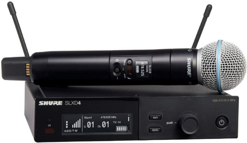 Shure Wireless System with SM58 Handheld Transmitter Model SLXD24/SM58-G58 - Poppa's Music