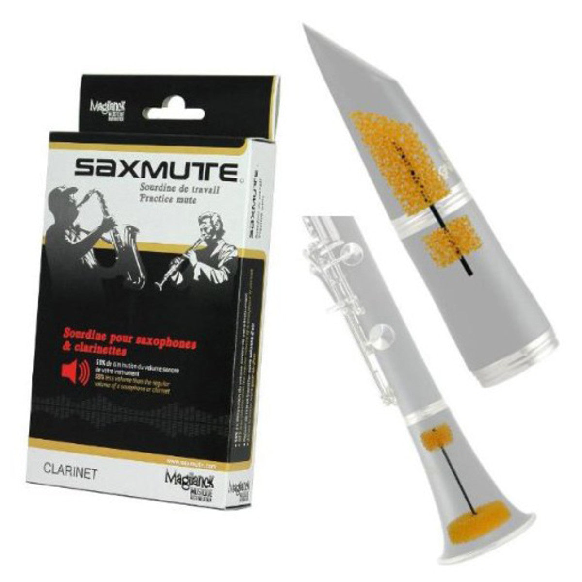SAXMUTE Clarinet and Saxophone Mute - Poppa's Music