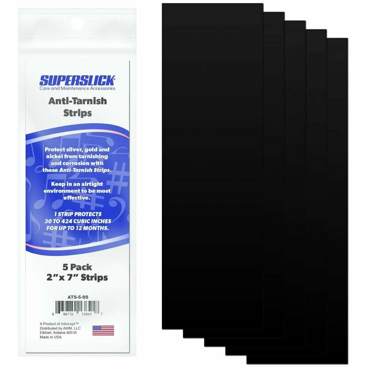 Superslick Anti Tarnish Strips - 5 per pack - Poppa's Music