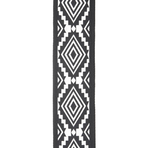 D'addario Planet Waves Black Guatemalan Woven Guitar Strap - Poppa's Music