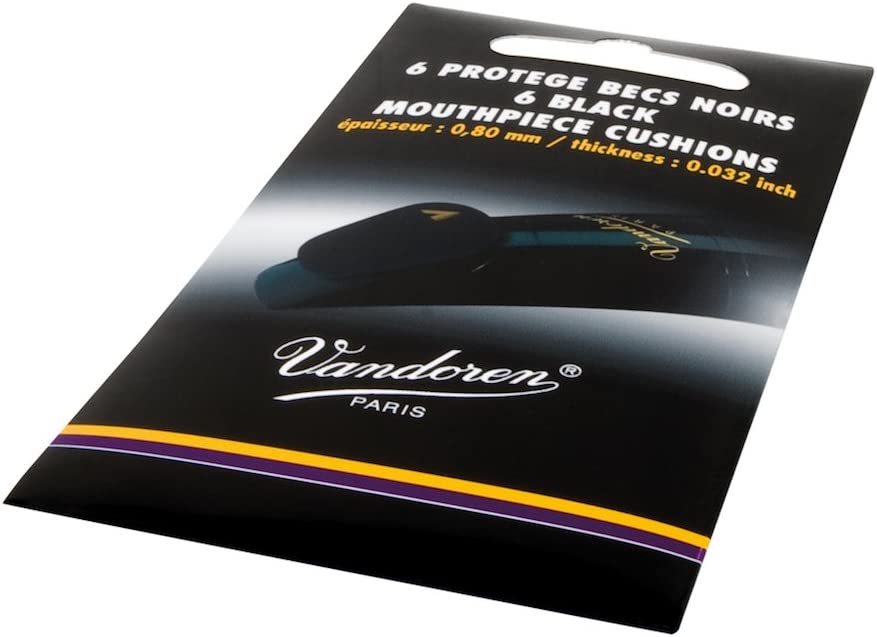 Vandoren Mouthpiece Cushions - Thick Black - VMCX6+ - Premium Mouthpiece Cushion from Vandoren - Just $11.95! Shop now at Poppa's Music
