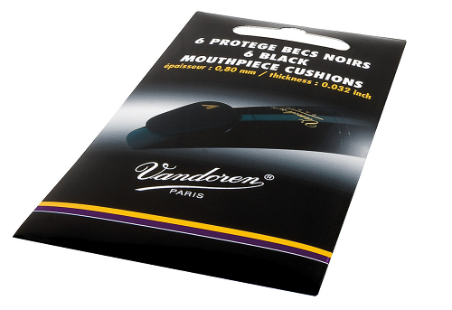 Vandoren Mouthpiece Cushions - Thick Black - VMCX6+ - Poppa's Music