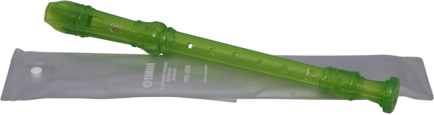 Yamaha Translucent Green Soprano Recorder Model YRS20BG - Poppa's Music