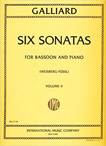 IMC BOOK - GALLIARD, John Ernst Six Sonatas: Volume I (WEISBERG) -2114 - Poppa's Music