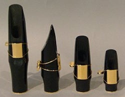 Brancher Hard Rubber Baritone Mouthpiece W/ Gold Plated Ligature - Poppa's Music