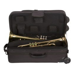 Protec Ipac Double Trumpet Case with Wheels IP301DWL - Poppa's Music