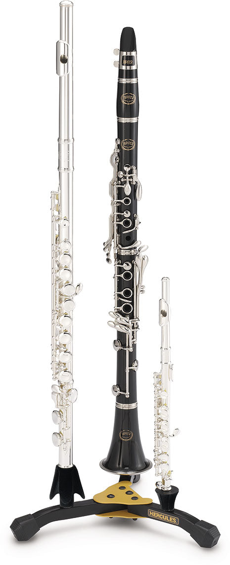 Hercules Clarinet, Flute & Piccolo Stand with Bag/ DS543BB - Poppa's Music