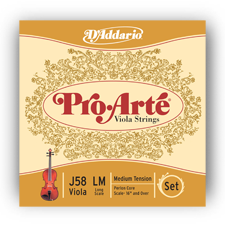 D'addario Viola String - Pro Arte A Alum Wnd - Poppa's Music