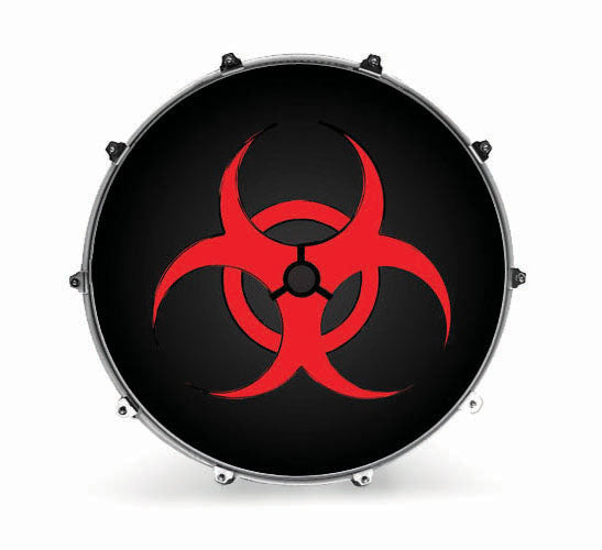 Evans Graphics Bass Drum Head - Biohazard - Poppa's Music