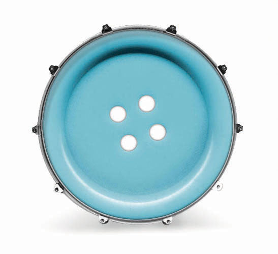 Evans Photography Series Bass Drum Head - Button 1 - Poppa's Music