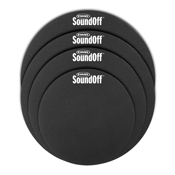 Evans Soundoff Drum Mute Pak - Standard Sizes (12, 13, 14, 16) - Poppa's Music