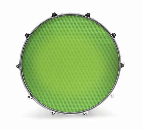 Evans Textures Series Bass Drum Head - Green Ripple - Poppa's Music
