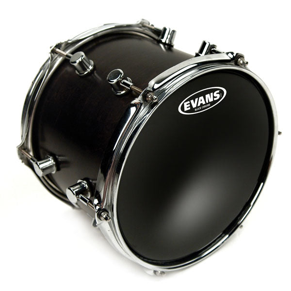 Evans Black Chrome Tom Head Pack - Standard - 12, 13, 16 - Poppa's Music