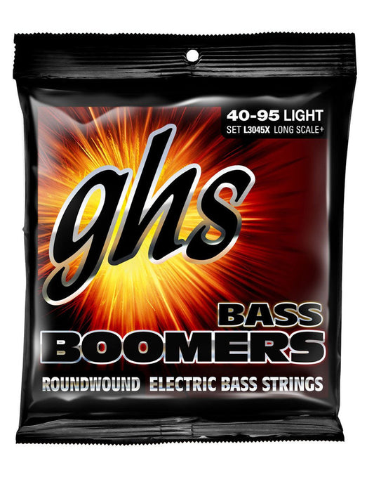 GHS Boomers Roundwound Nickel - Long+ / Extra Long - Light - Electric  Bass Guitar Strings - L3045X - Poppa's Music