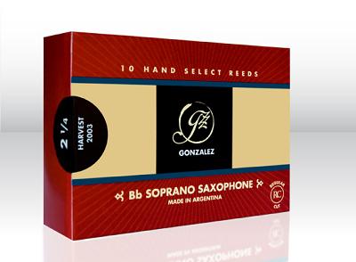 Gonzalez Soprano Sax (RC) Regular Cut Reeds - 10 Per Box - Poppa's Music