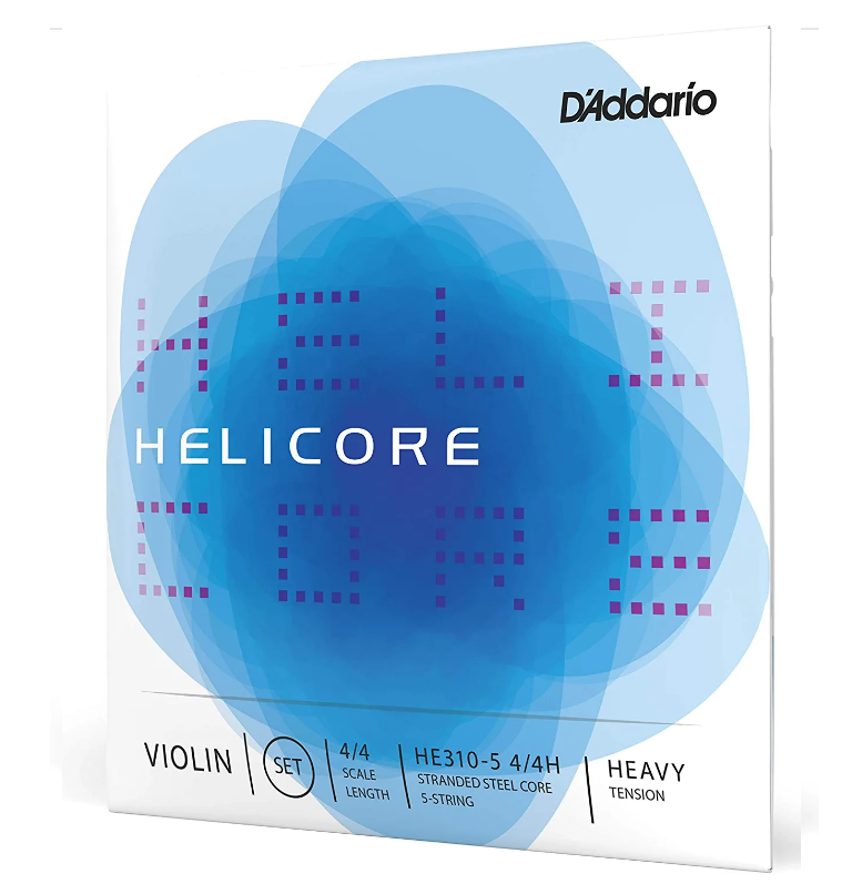 D'Addario Helicore Violin 5-String Set, 4/4 Scale - Poppa's Music