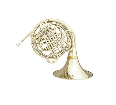 Hans Hoyer Double Kruspe F/Bb French Horn - Mini Ball Linkage - GOLD/BRASS Detachable Bell - Lacquer - 6801GA-L - Poppa's Music