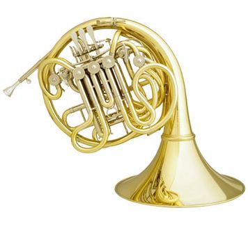 Hans Hoyer Triple F/Bb/High F French Horn - Gold Detachable Bell - String Linkage - Lacquer - C23G-1-0 - Poppa's Music