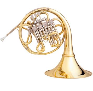 Hans Hoyer Double Descant Bb/HIGH F French Horn - Detachable Bell - String Linkage - Lacquer - RT92A-L - Poppa's Music