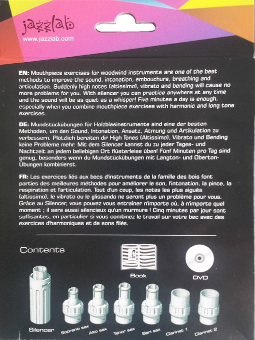 Jazz Lab Woodwind Mouthpiece Silencer Mark 2 - Universal - Poppa's Music