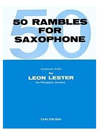 LESTER 50 RAMBLES FOR SAXOPHONE - O4525 - Poppa's Music