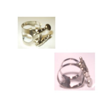 Standard Eb Clarinet/ Soprano Sax  Ligature Nickel - Poppa's Music