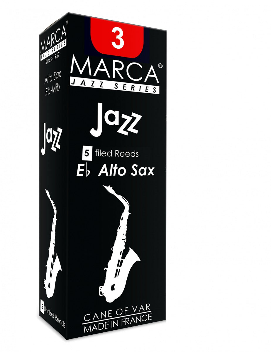 Marca JaZZ Alto Saxophone Reeds - 5 per Box - Poppa's Music