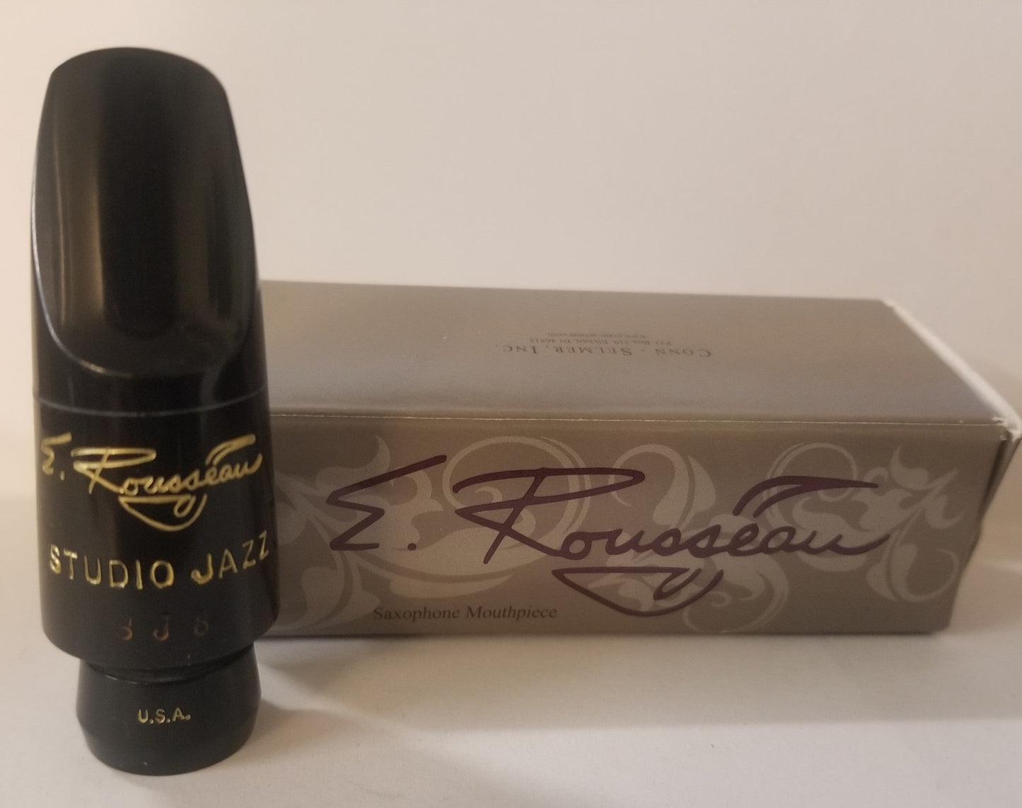 Original E. Rousseau Studio Jazz Soprano Sax Hard Rubber Mouthpiece - Poppa's Music