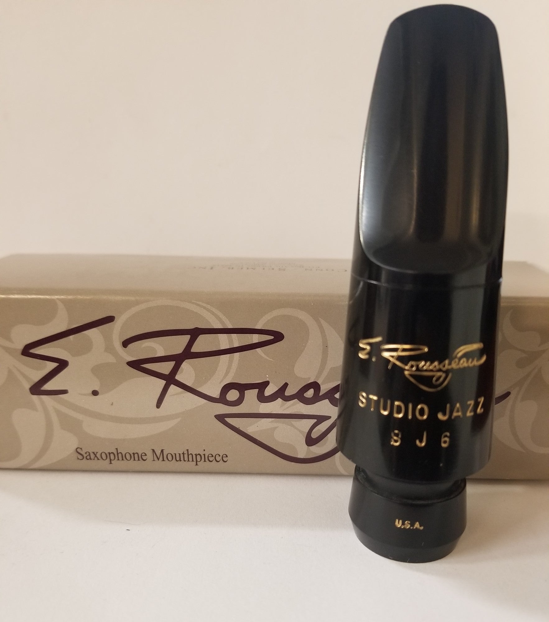 Original E. Rousseau Studio Jazz Tenor Sax Hard Rubber Mouthpiece - Poppa's Music