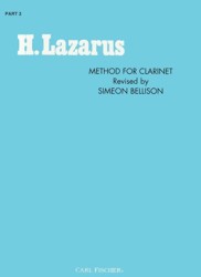 LAZARUS CLARINET METHOD PART 3 - LAZARUS - Poppa's Music