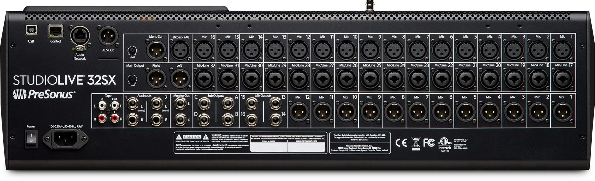 PreSonus StudioLive 32SX 32-channel Digital Mixer - Poppa's Music