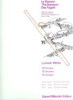 MILDE 75 ETUDES FOR BASSOON BOOK 3 - 524-01746 - Poppa's Music