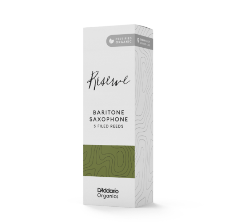 D'Addario Organic Reserve Baritone Saxophone Reeds - 5 Per Box - Poppa's Music
