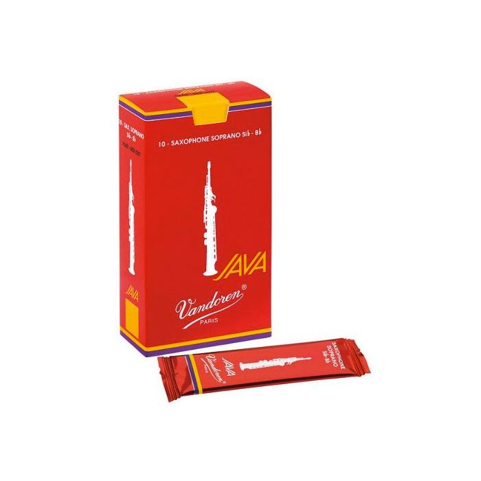 Vandoren Java Red Soprano Sax Reeds - 10 Per Box - Poppa's Music