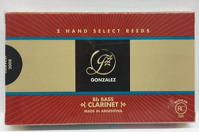 Gonzalez Bass Clarinet RC Regular Cut Duo Pack Reeds - 2 Per Box - Poppa's Music