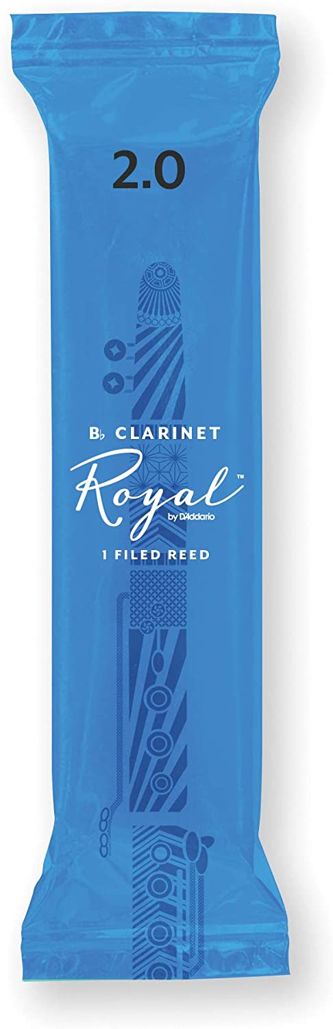 Royal by D'Addario Bb Clarinet Reeds - 25-Count Individually-Sealed Reeds - Poppa's Music