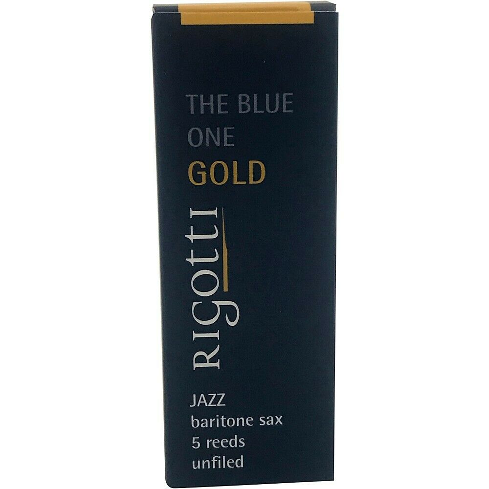 Rigotti Gold Baritone Saxophone Reeds - Jazz Cut - 5 Per Box - Poppa's Music