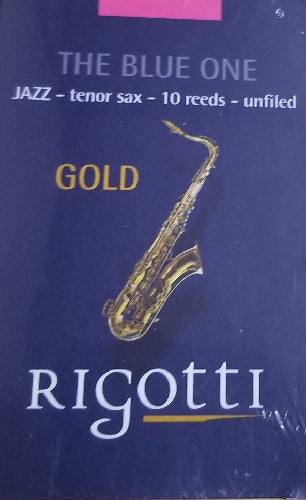 Rigotti Gold Jazz Cut Tenor Saxophone Unfiled Reeds - 10 Per Box - Poppa's Music 