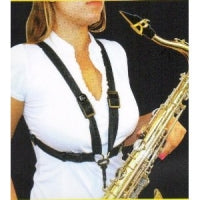 BG France Harness Straps XL Female with Metal Snap Hook - S44MSH Black - Poppa's Music