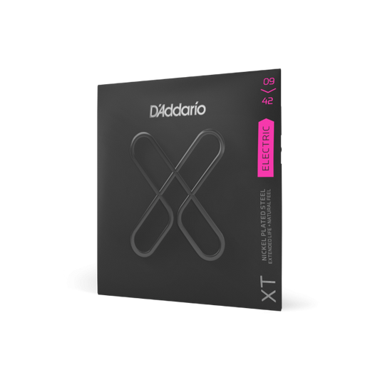D'Addario XT Electric Nickel Plated Steel Electric Guitar Strings, Super Light, 09-42 - XTE0942 - Poppa's Music