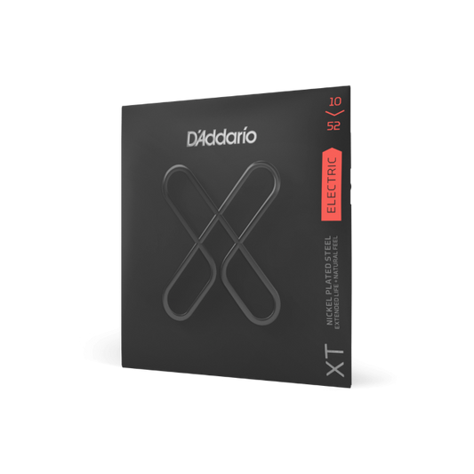 D'Addario XT Electric Nickel Plated Steel Electric Guitar Strings, Light Top/Heavy Bottom, 10-52 - XTE1052 - Poppa's Music