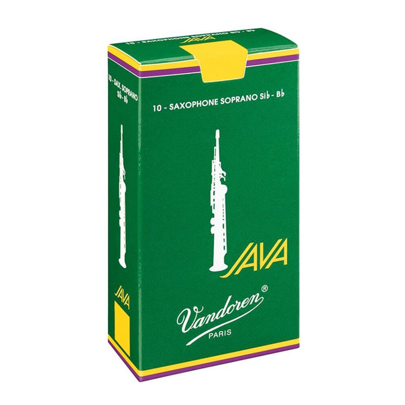 Vandoren Java Green Soprano Sax Reeds - 10 Per Box - Poppa's Music