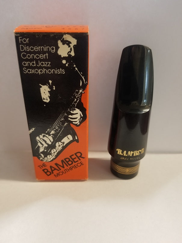 Bamber Jazz Hard Rubber Tenor Saxophone Mouthpiece - Premium Tenor Saxophone Mouthpiece from Bamber - Just $150! Shop now at Poppa's Music