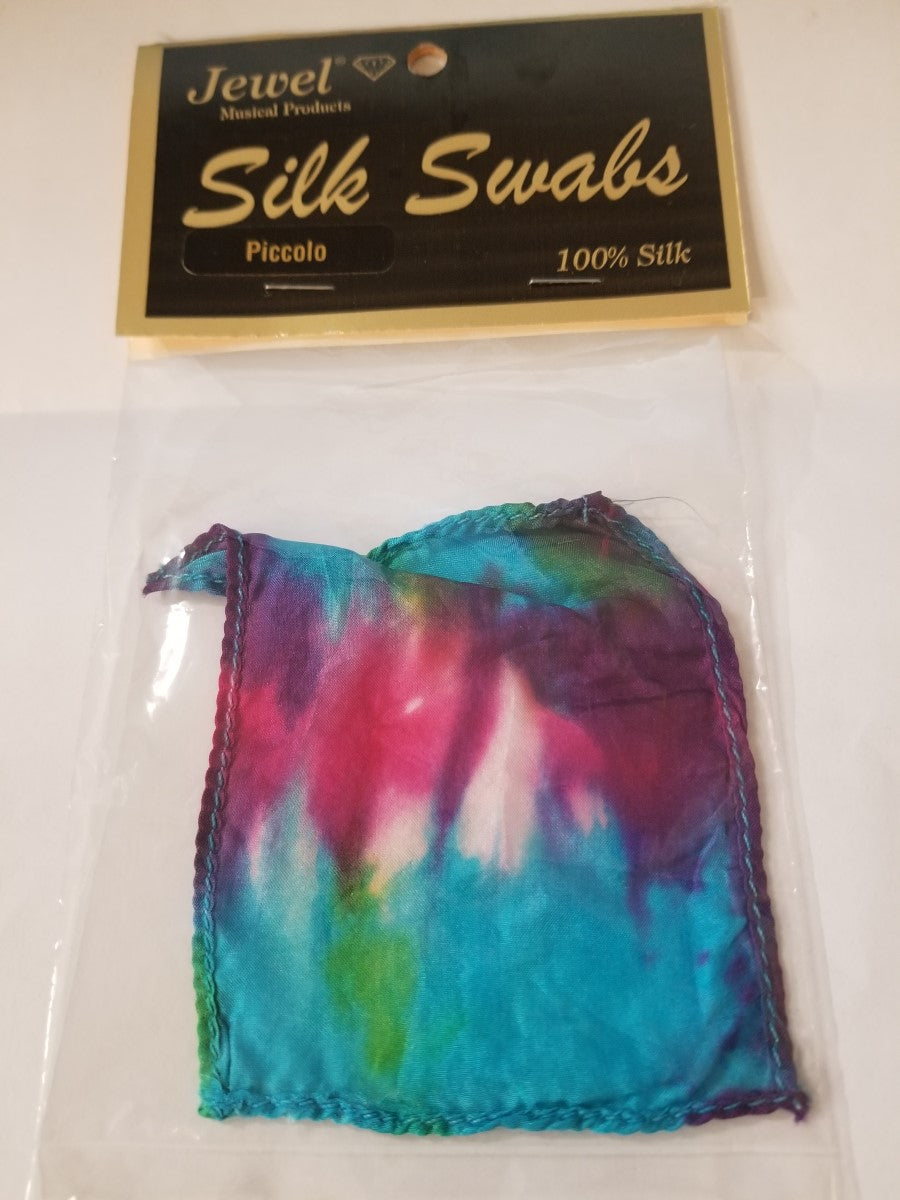 Jewel Piccolo Tie Dye Silk Swab - Poppa's Music