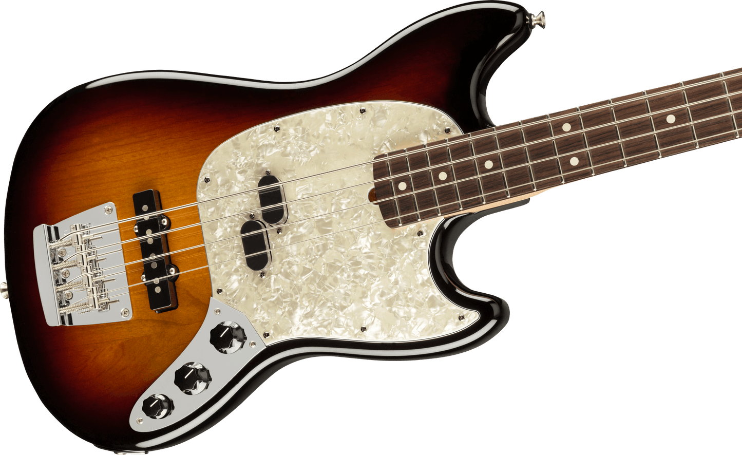 Fender American Performer Mustang Bass®, Rosewood Fingerboard, 3-Color Sunburst