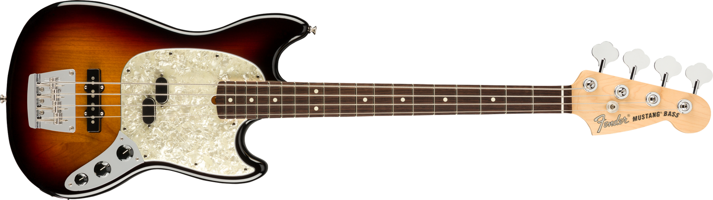 Fender American Performer Mustang Bass®, Rosewood Fingerboard, 3-Color Sunburst