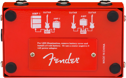 Fender 2-Switch ABY Pedal, Red 0234506000